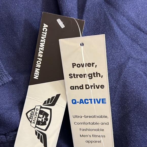 NEW Q-ACTIVE BLUE SHERPA LINED FAUX FUR FULL ZIP HOODIE JACKET SIZE LARGE - Picture 10 of 10